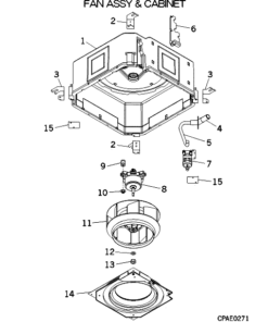 FDTC45KXE6 FAN ASSY AND CABINET