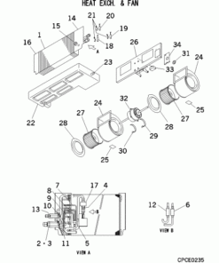 FDUMA56KXE5R HEAT EXCH. AND FAN