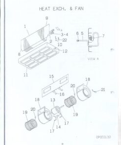 FDUR608-A HEAT EXCH. AND FAN