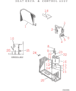 SRC503CENF HEAT EXCH. AND CONTROL