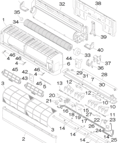 SRK63ZMA-S PANEL AND FAN ASSY