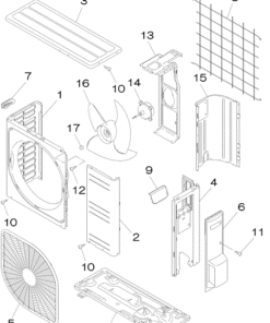 SRC50ZMXA-S/A PANEL AND FAN ASSY