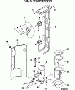 FDC280KXE6/A FAN AND COMPRESSOR