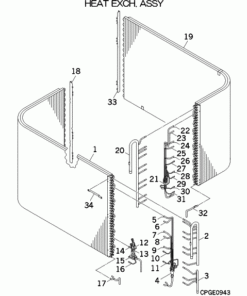FDC280KXZRE1/1 HEAT EXCH. ASSY
