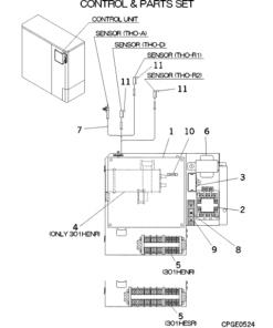 FDCA301HENR CONTROL AND PARTS SET