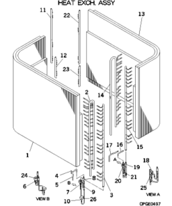 FDCA680HKXRE4D HEAT EXCH. ASSY