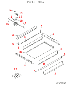 FDTWJ140HKXE2B PANEL ASSY
