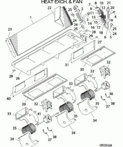 FDUM160KXE6F/B HEAT EXCH. AND FAN