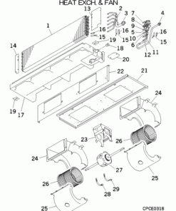 FDUM71VF/C HEAT EXCH. AND FAN