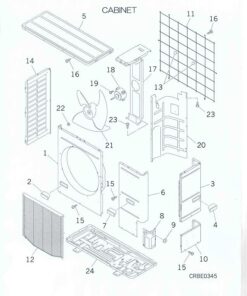 SRC80ZL-S PANEL AND FAN ASSY