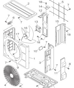 DXC06Z5-S PANEL AND FAN ASSY