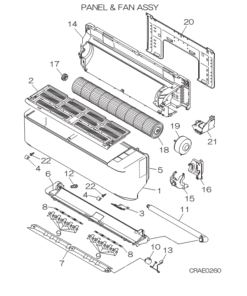 DXK06Z5-S PANEL AND FAN ASSY