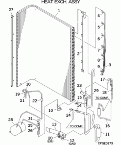FDC125VSX/M HEAT EXCH. ASSY