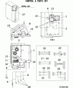 FDC140VNX/A CONTROL AND PARTS SET