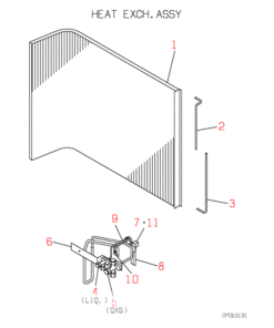 FDC208CEN3 HEAT EXCH. ASSY