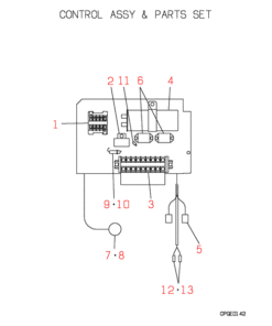 FDC208HEN3 CONTROL AND PARTS SET
