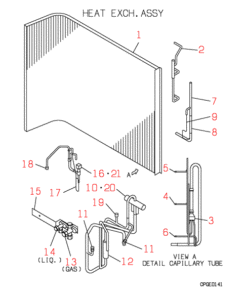 FDC208HEN3 HEAT EXCH. ASSY
