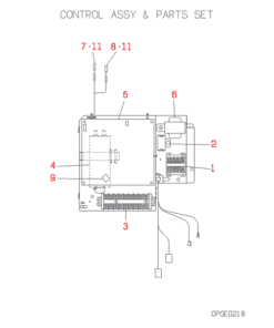 FDC208HEN3A CONTROL AND PARTS SET
