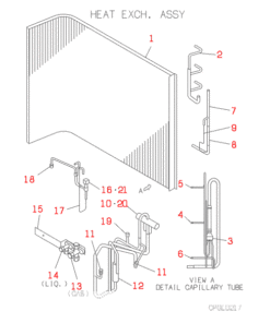 FDC208HEN3A HEAT EXCH. ASSY