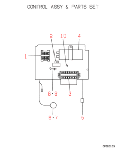 FDC258CEN3 CONTROL AND PARTS SET