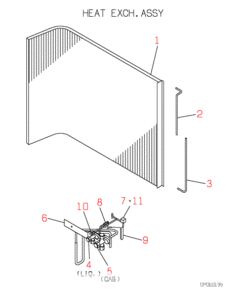FDC258CEN3 HEAT EXCH. ASSY