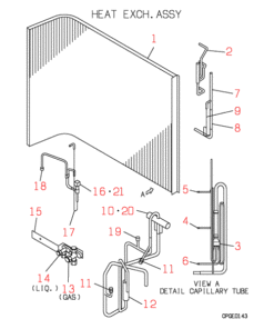 FDC258HEN3 HEAT EXCH. ASSY