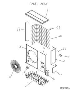 FDC258HEN3A PANEL ASSY