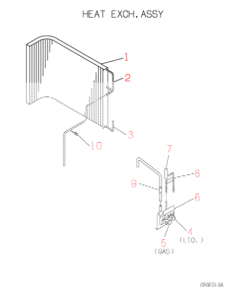 FDC306CEN3 HEAT EXCH. ASSY