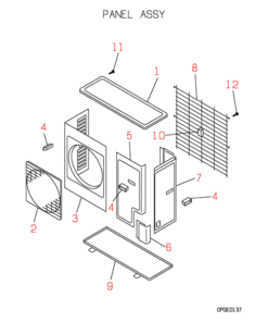 FDC306CES3 PANEL ASSY