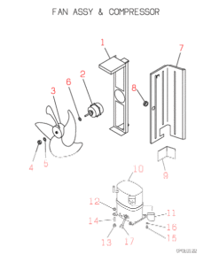 FDC306HEN3 FAN AND COMPRESSOR