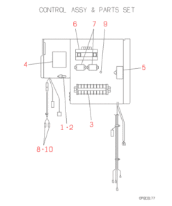 FDC306HES3 CONTROL AND PARTS SET