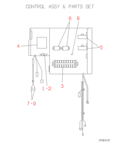 FDC406HES3 CONTROL AND PARTS SET