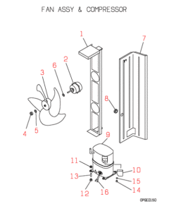 FDC506CES3 FAN AND COMPRESSOR