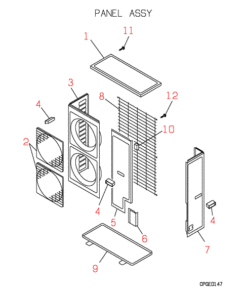 FDC506CES3 PANEL ASSY