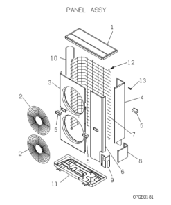 FDC508HES3 PANEL ASSY