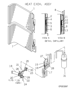 FDC508HES3B HEAT EXCH. ASSY