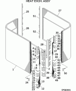 FDC560KXZE1/1 HEAT EXCH. ASSY