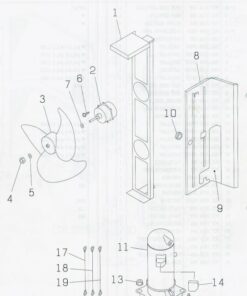FDC608HES FAN AND COMPRESSOR