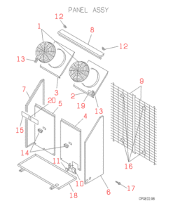 FDC808HES3 PANEL ASSY