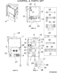FDCA160HKXES4R CONTROL AND PARTS SET
