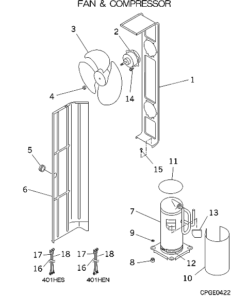 FDCA401HES FAN AND COMPRESSOR
