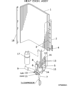 FDCA401HES HEAT EXCH. ASSY