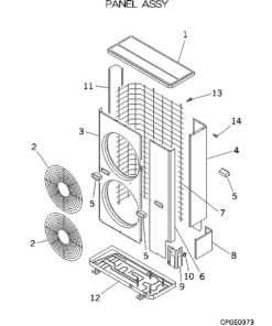 FDCA401HESR PANEL ASSY