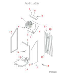 FDCJ140HKXE2B PANEL ASSY