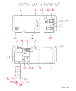 FDCJ224HKXE2 CONTROL AND PARTS SET