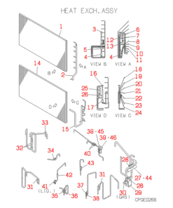 FDCJ224HKXE2B HEAT EXCH. ASSY