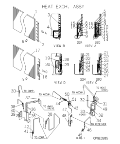 FDCJ224HKXE2D HEAT EXCH. ASSY