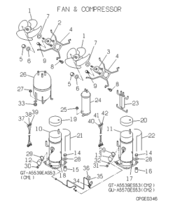 FDCJ224HKXE2D-K FAN AND COMPRESSOR