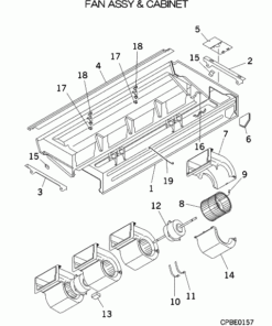 FDE112KXE6 FAN ASSY AND CABINET