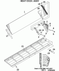 FDE140VG/1 HEAT EXCH. ASSY